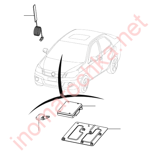 Антенна Geely GC6 схема