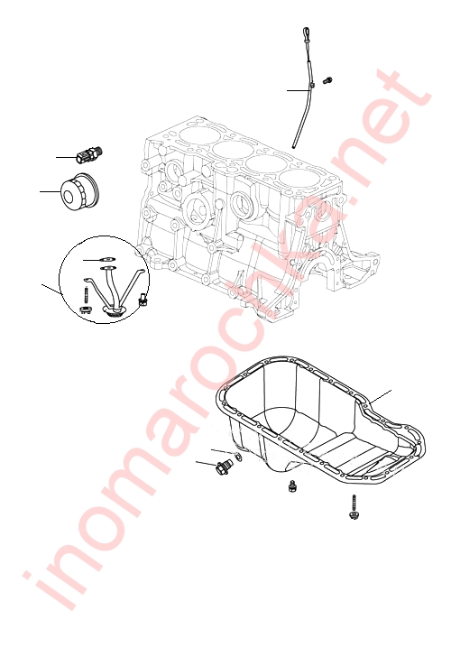Поддон Geely MK Cross схема