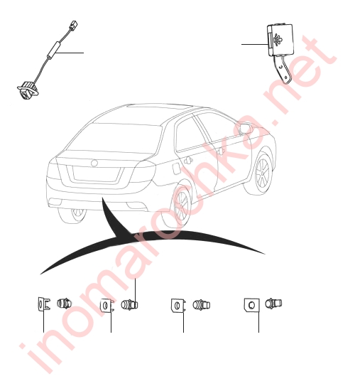 Парктроник Geely GC6 схема