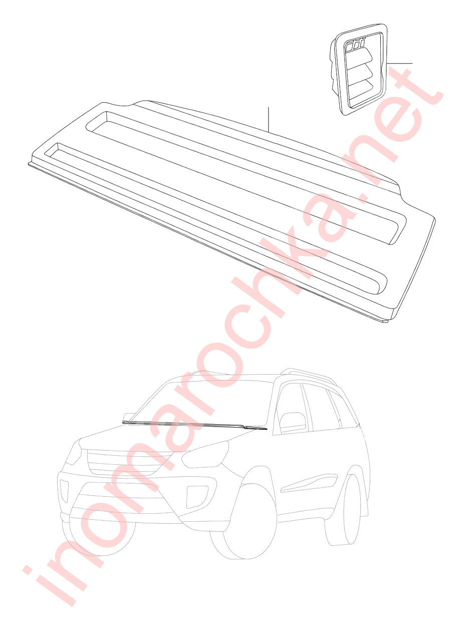 Полка багажника chery tiggo fl схема