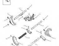 Вилки КПП S170B Geely Emgrand EC7