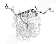 Проводка двигателя Geely Emgrand X7