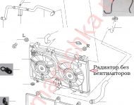 Радиатор Вентилятор ДВС Chery QQ6 Jaggi