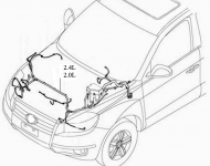 Проводка моторного отсека Geely Emgrand X7
